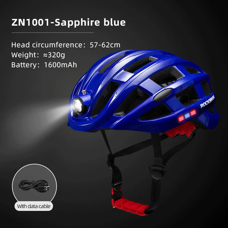 ROCKBROS USB Charging Cycling Light Helmet With Front LED Safety
