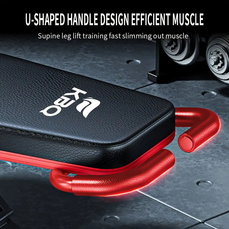 KBQ Multi Function Folding Fitness Bench With Adjustable Roman Chair