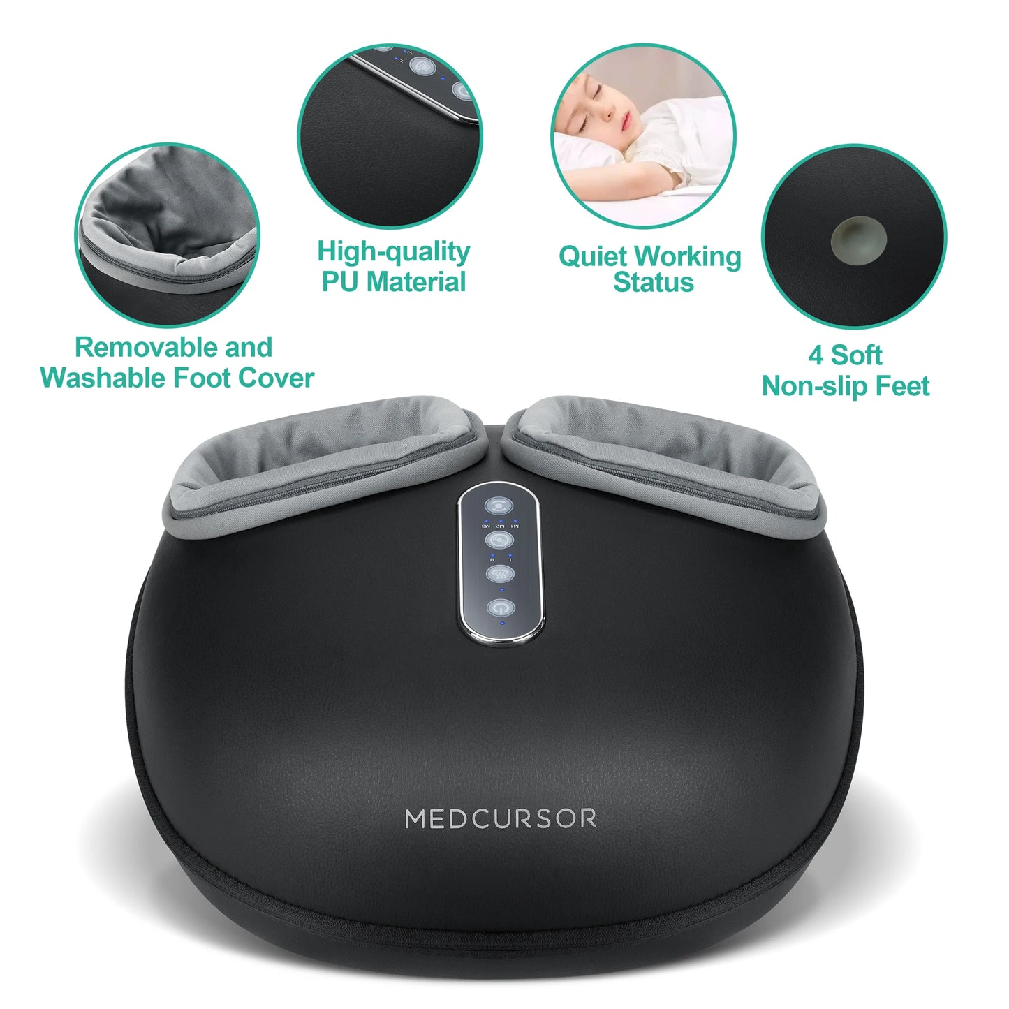 Medcursor Shiatsu Foot Massager With Heat Therapy MDFM400