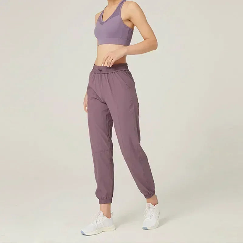 Women's Quick Dry Running Joggers With Side Pockets