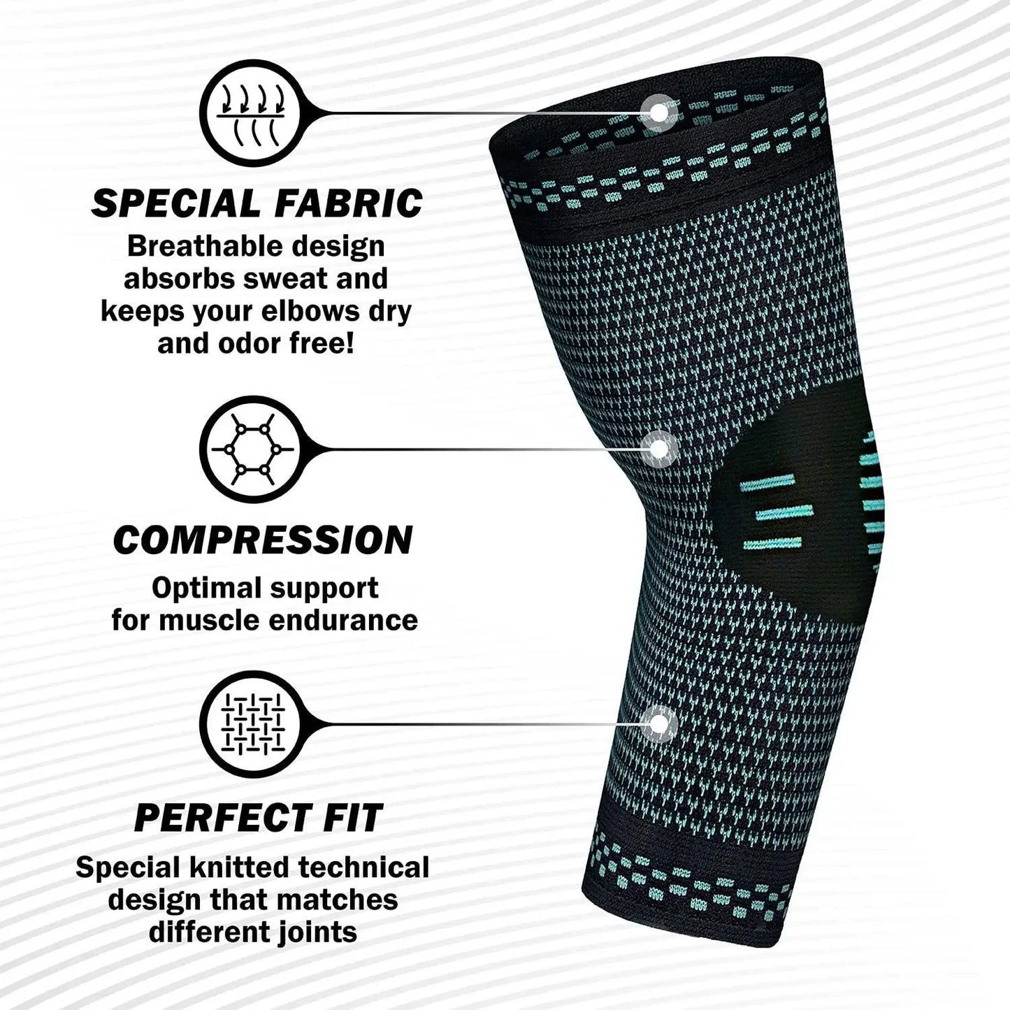 Craft Of Weaving Therapeutic Elbow Brace Compression Sleeve Tennis Elbow
