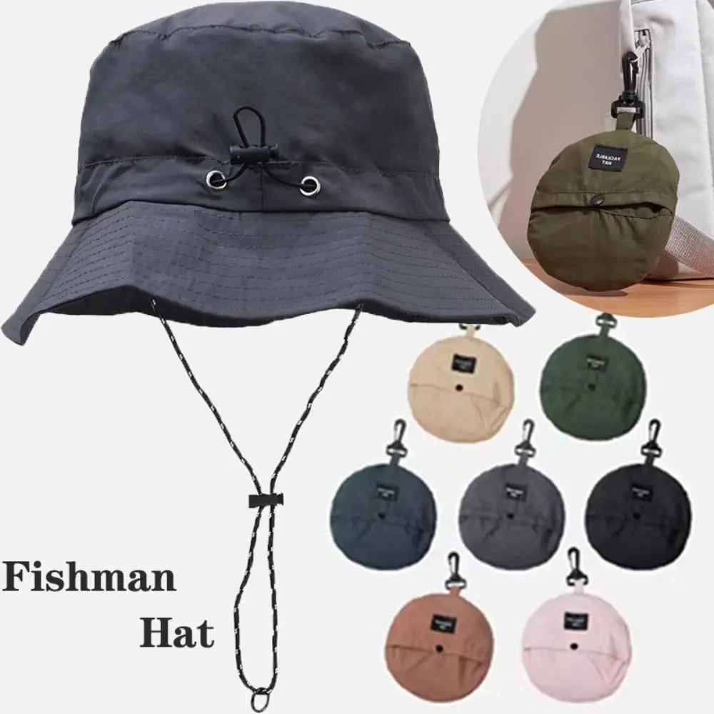 Waterproof Sun Protection Bucket Hat With Storage Bag