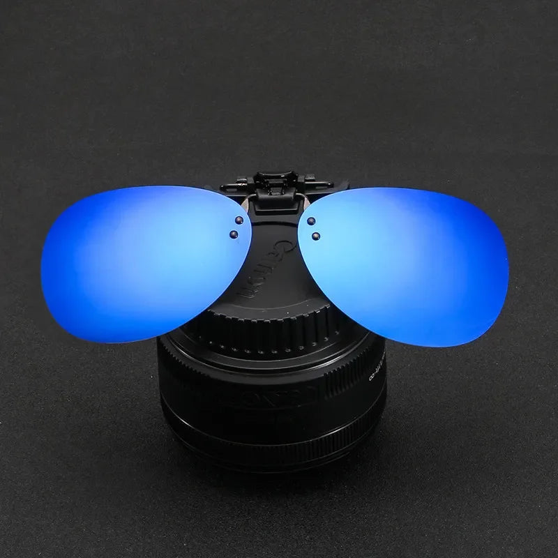 KLASSNUM Polarized Clip On Sunglasses Photochromic For Unisex Driving