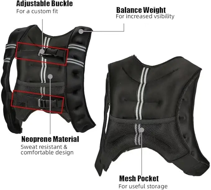Weighted Vest For Training And Cardio For Men And Women