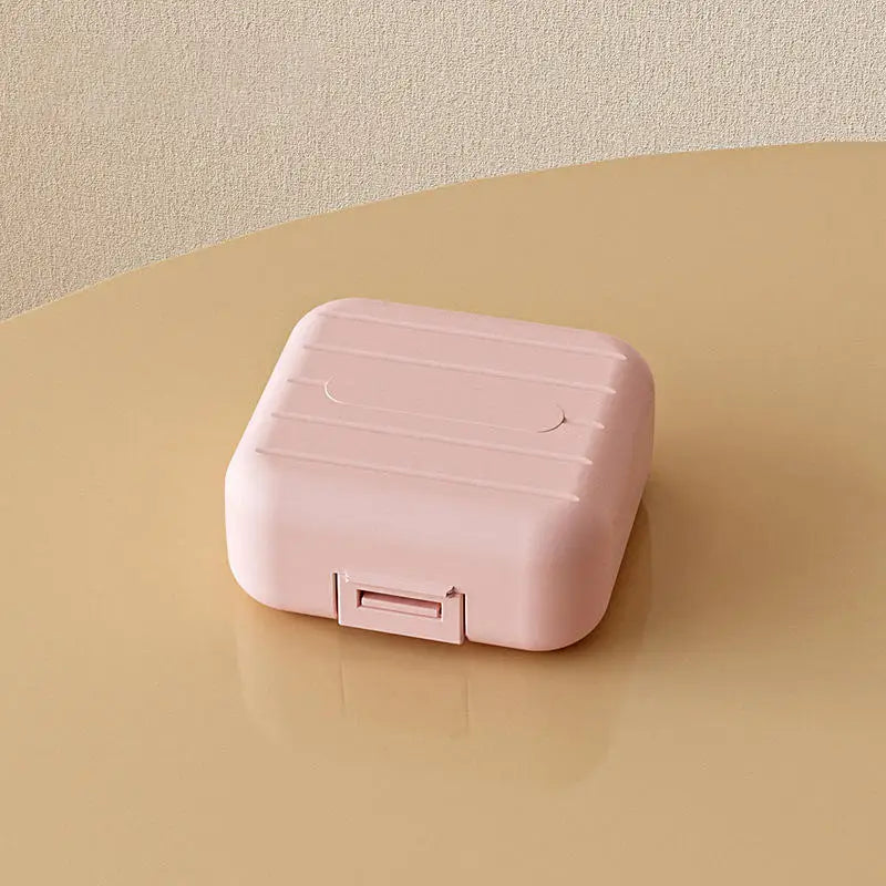 7 Grids Portable Mini Pill Box Double Sealed Medicine Storage Case Week Long Day Divided Lockable Drug Organizer Weekly 2030