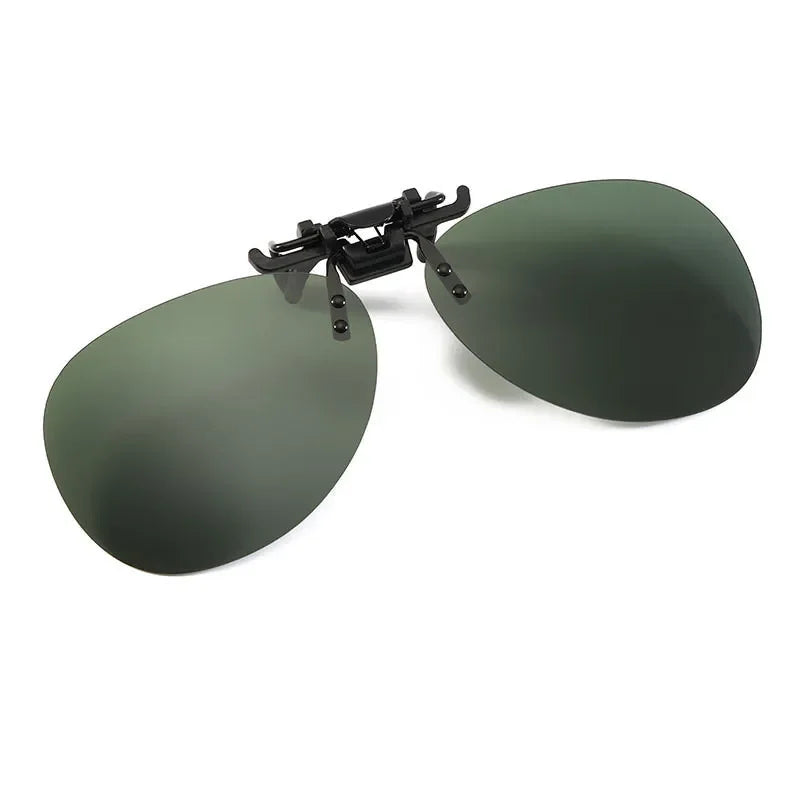 KLASSNUM Polarized Clip On Sunglasses Photochromic For Unisex Driving