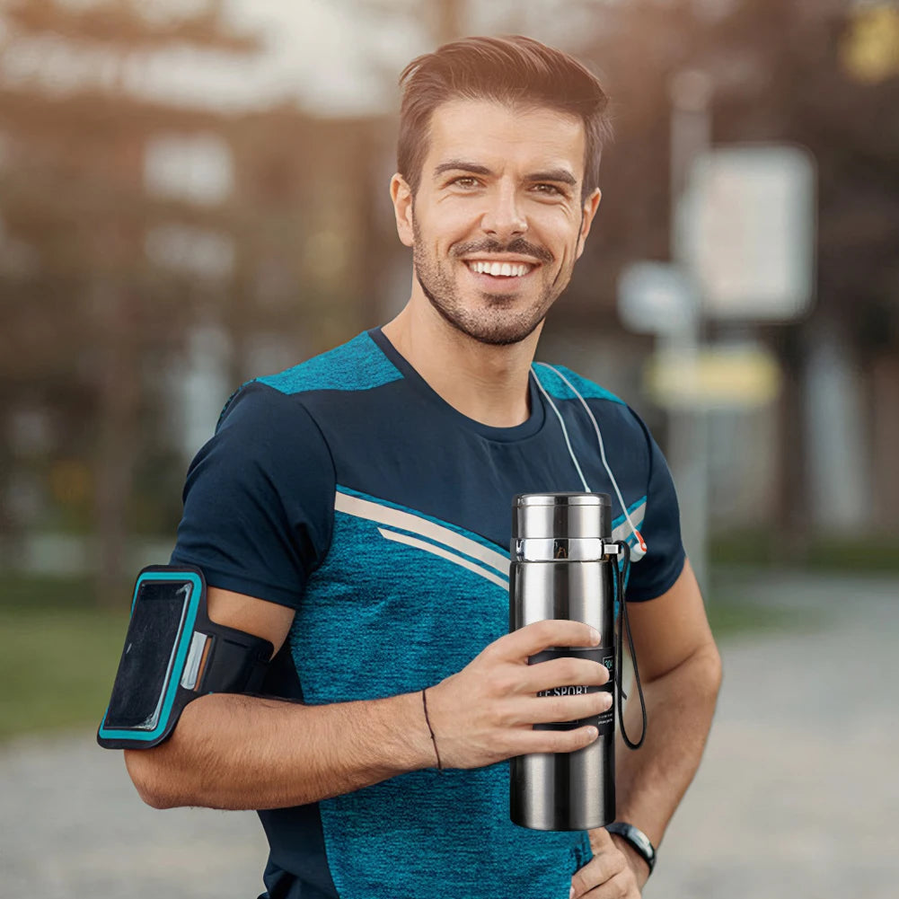 Shunmaii Insulated Water Bottle With Handle Double Wall Vacuum