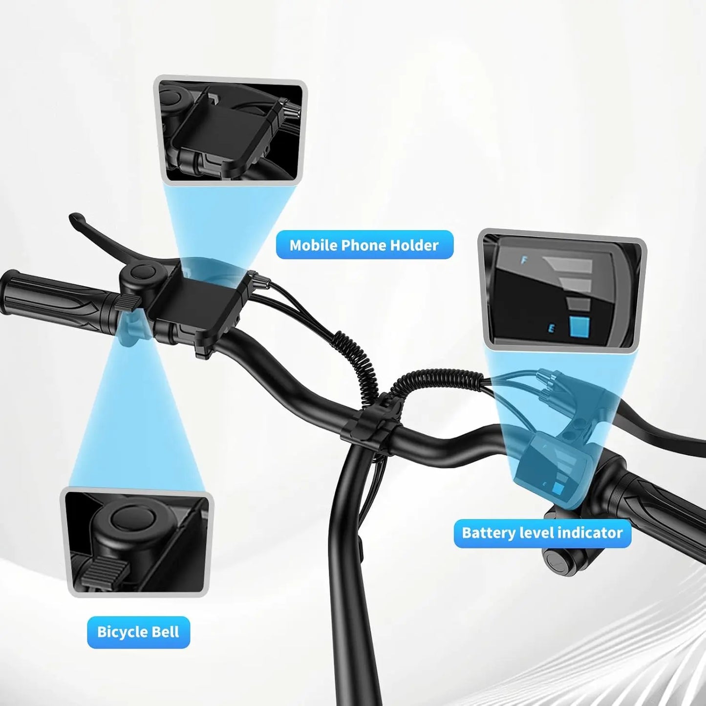 INSDRGNC14 Foldable Electric Bicycle 900W Dual Disc Brakes