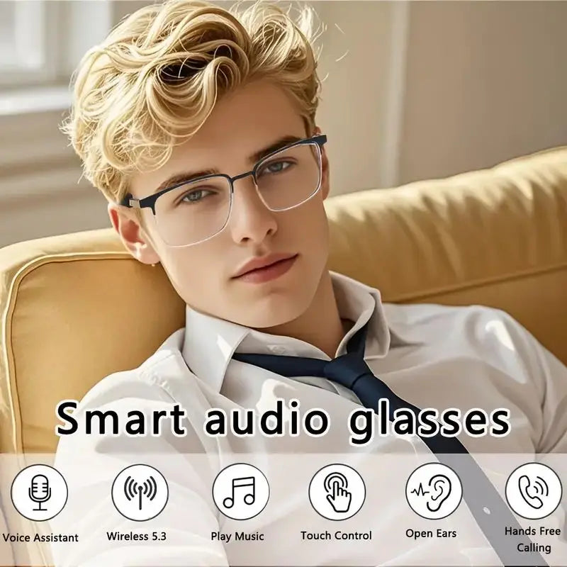 Giinova Smart Glasses With App Translation Open Ear Audio Calls