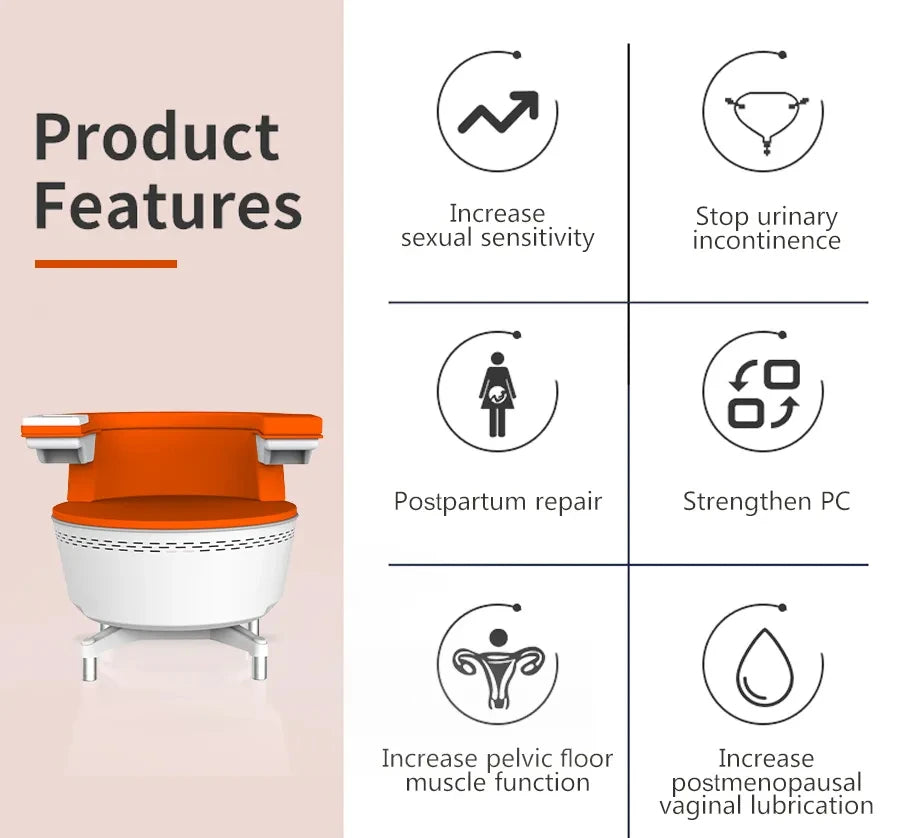 2026 EMS Electromagnetic Invasive Pelvic Floor Chair Strengthening Pelvic Muscles Chair Promote Postpartum Repair Ems Machine