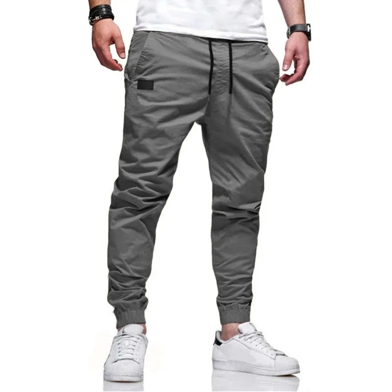 Men's Casual Jogger Cargo Sweatpants With Multi Pocket Design