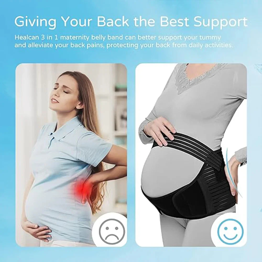 Hign-concerned Maternity Belly Support Belt Adjustable Waist Brace for Pregnancy
