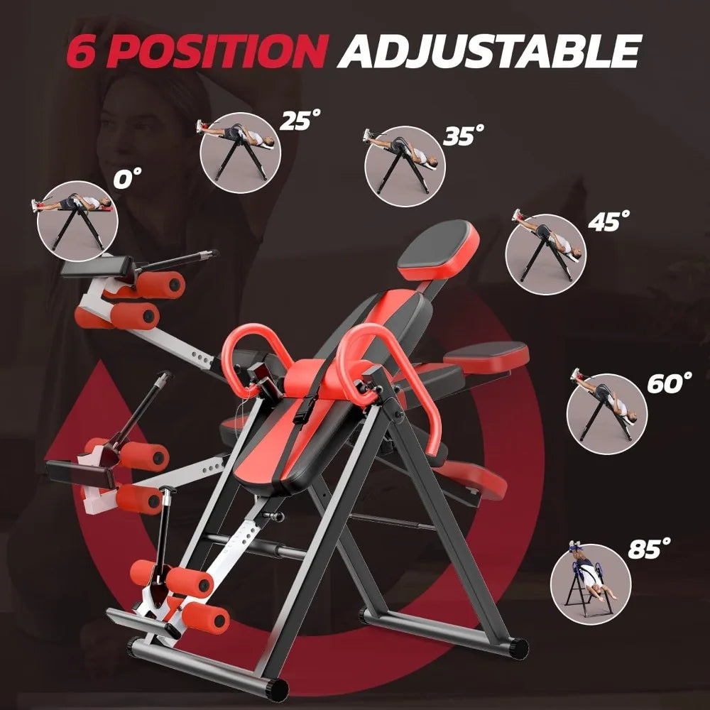 Gravity Heavy Duty Inversion Table With Headrest And Belt