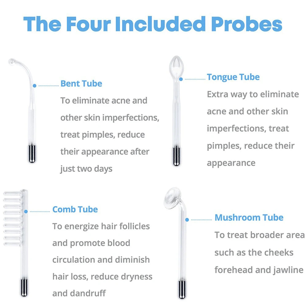 AOKO 4 In 1 High Frequency Facial Therapy Device For Skin Rejuvenation