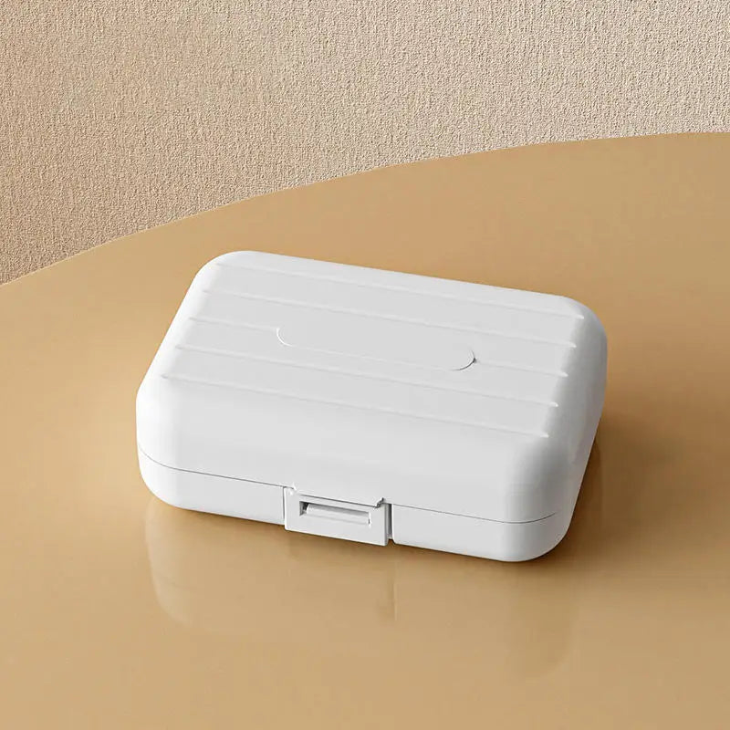 7 Grids Portable Mini Pill Box Double Sealed Medicine Storage Case Week Long Day Divided Lockable Drug Organizer Weekly 2030