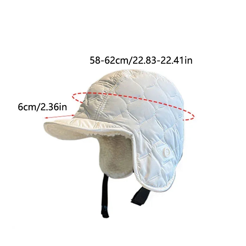 Winter Men Women Trapper Aviator Trooper Earflap Warm Waterproof Ski Down Hat Bomber Cap Ear Protectors Hats Reversible Wearable