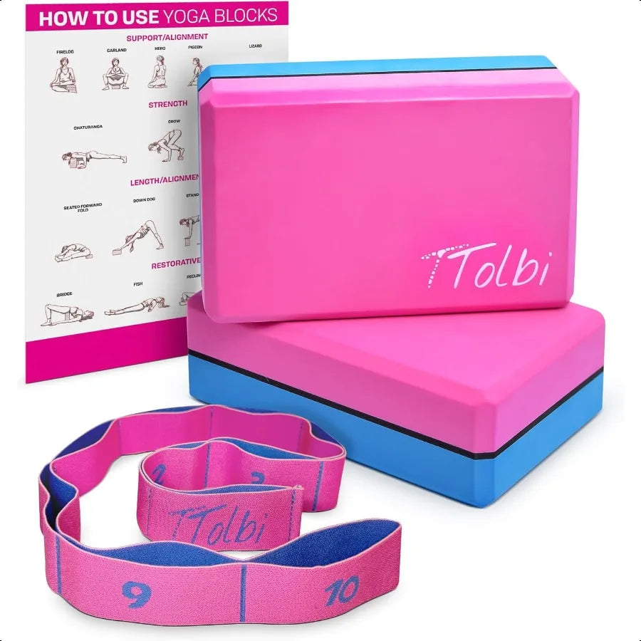 Hign-concerned Yoga Blocks 2 Pack Non Slip EVA Foam Blocks For Home Workouts Pilates And Stretching