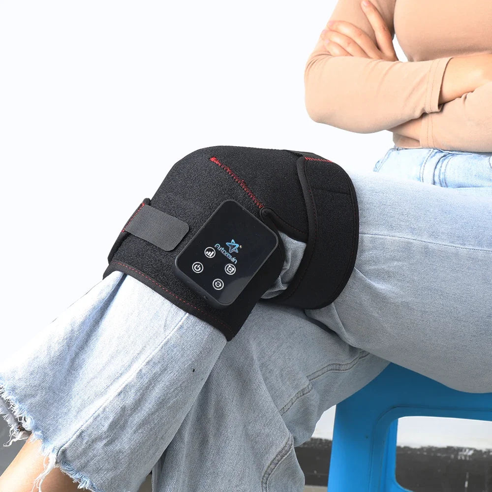 Red Light Therapy Electric Heating Knee Massage Pad Massage Leg Joint Warming Shoulder Elbow Skin Care Support Knee Pain Relief