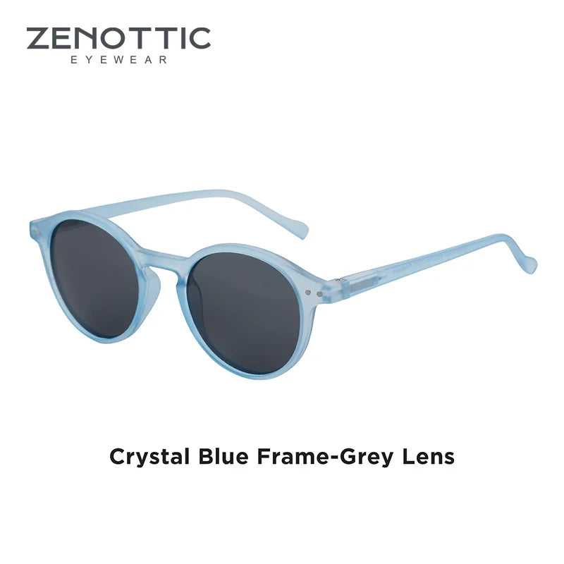 Zenottic Retro Polarized Sunglasses Vintage Round Frame UV400