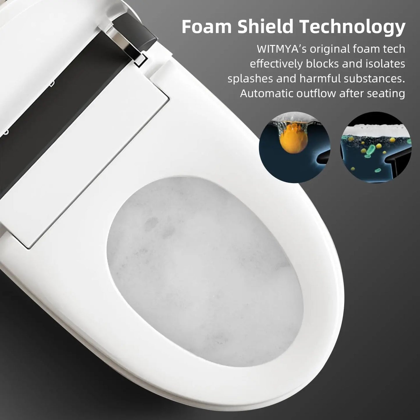 XMSJ Hyperextradimensional Ultramodern Smart Bidet Toilet One Piece With VoiceControl