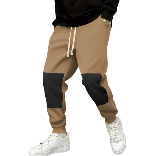 Men s  Fit Drawstring Jogger Pants with Side Pockets and Contrast Color Detailing for Comfort and Style
