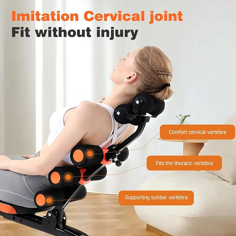 KBQ Foldable Abdominal Exercise Bench Adjustable Sit-Up Machine Core Trainer