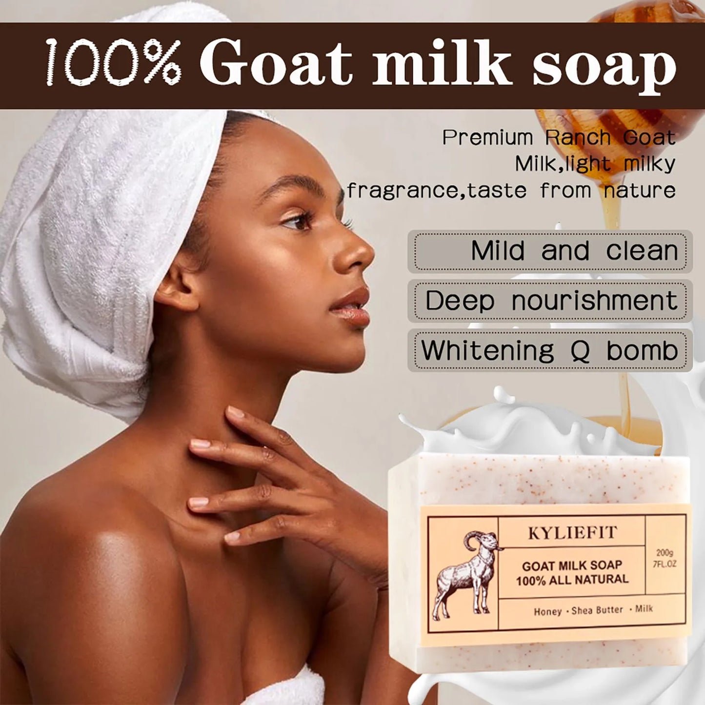 AILKE Aloe Vera Whitening Soap Acne Removal Radiant Skin