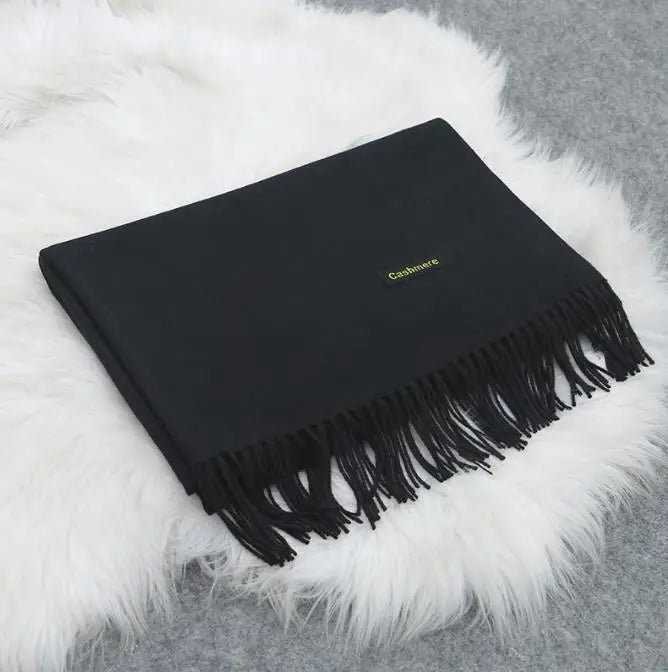 Premium Cashmere Wool Shawl Wrap Scarf Unisex Blanket