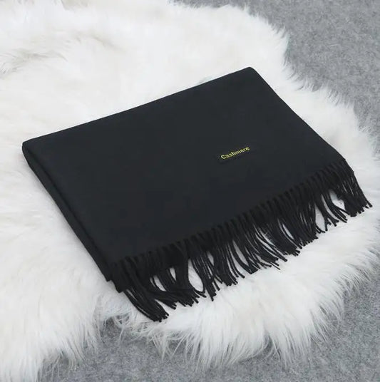Premium Cashmere Wool Shawl Wrap Scarf Unisex Blanket