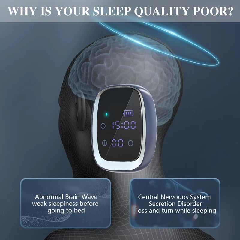 Sleep Aid Device CES Stimulation Therapy Handheld 600mAh Insomnia Relief