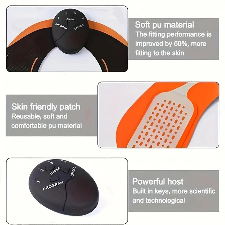 Abs Stimulator EMS Muscle Toning Device With 6 Modes