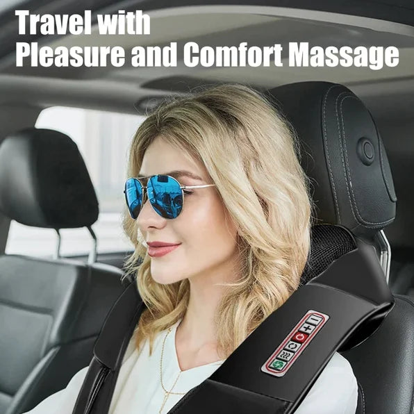 Back Neck And Shoulder Massager Heat 3D Kneading Pillow