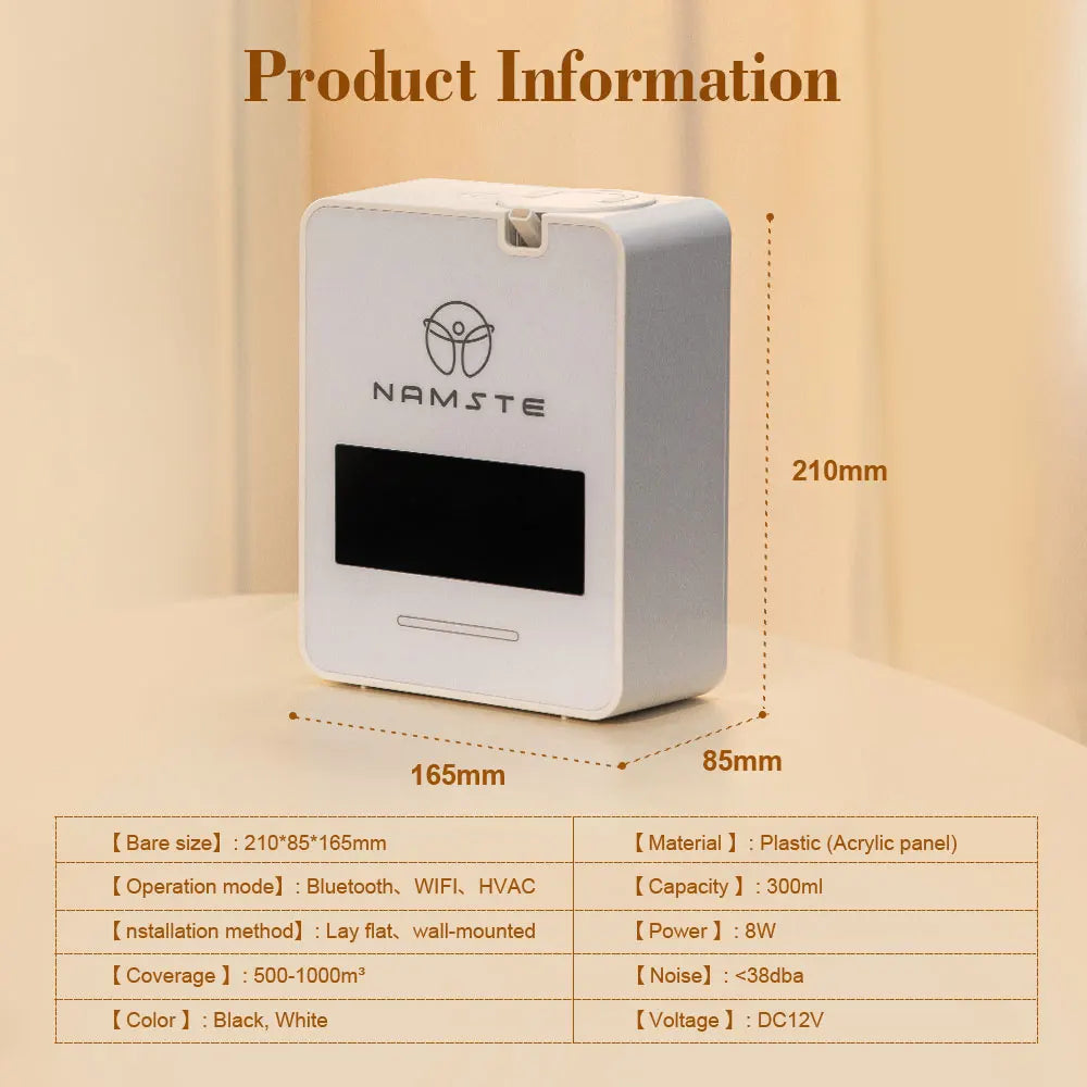 NAMSTEC WiFi Bluetooth Diffuser Aromatherapy Air Purifier