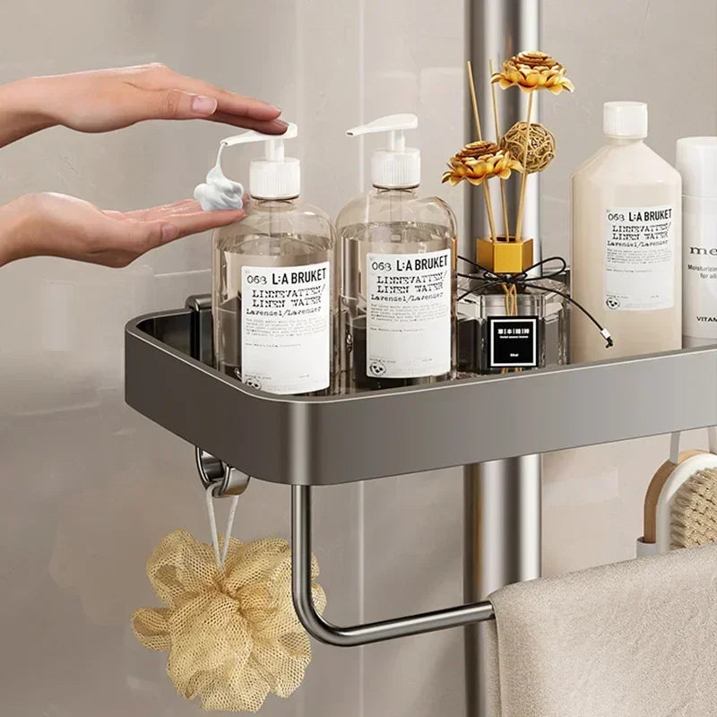 Dawndesslo Shower Head Holder Wall Mount Storage Shelf