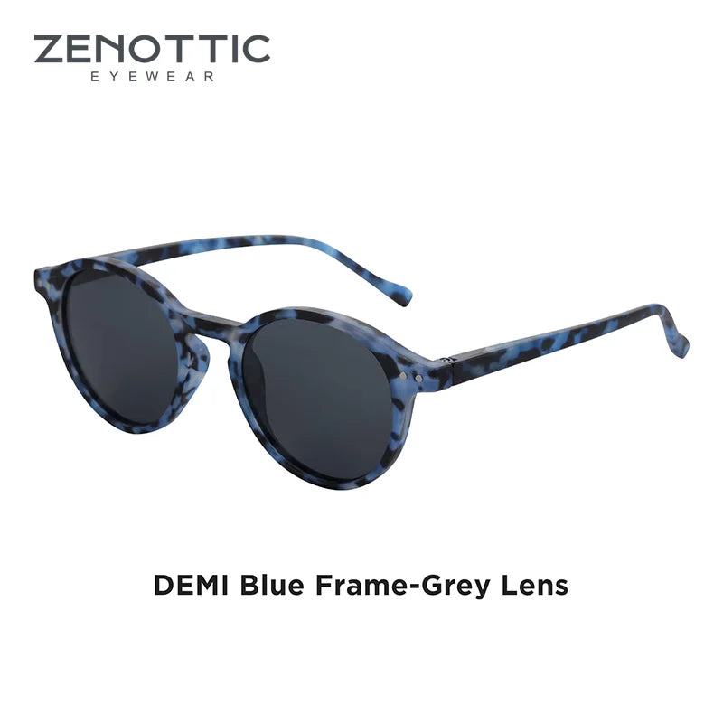 Zenottic Retro Polarized Sunglasses Vintage Round Frame UV400