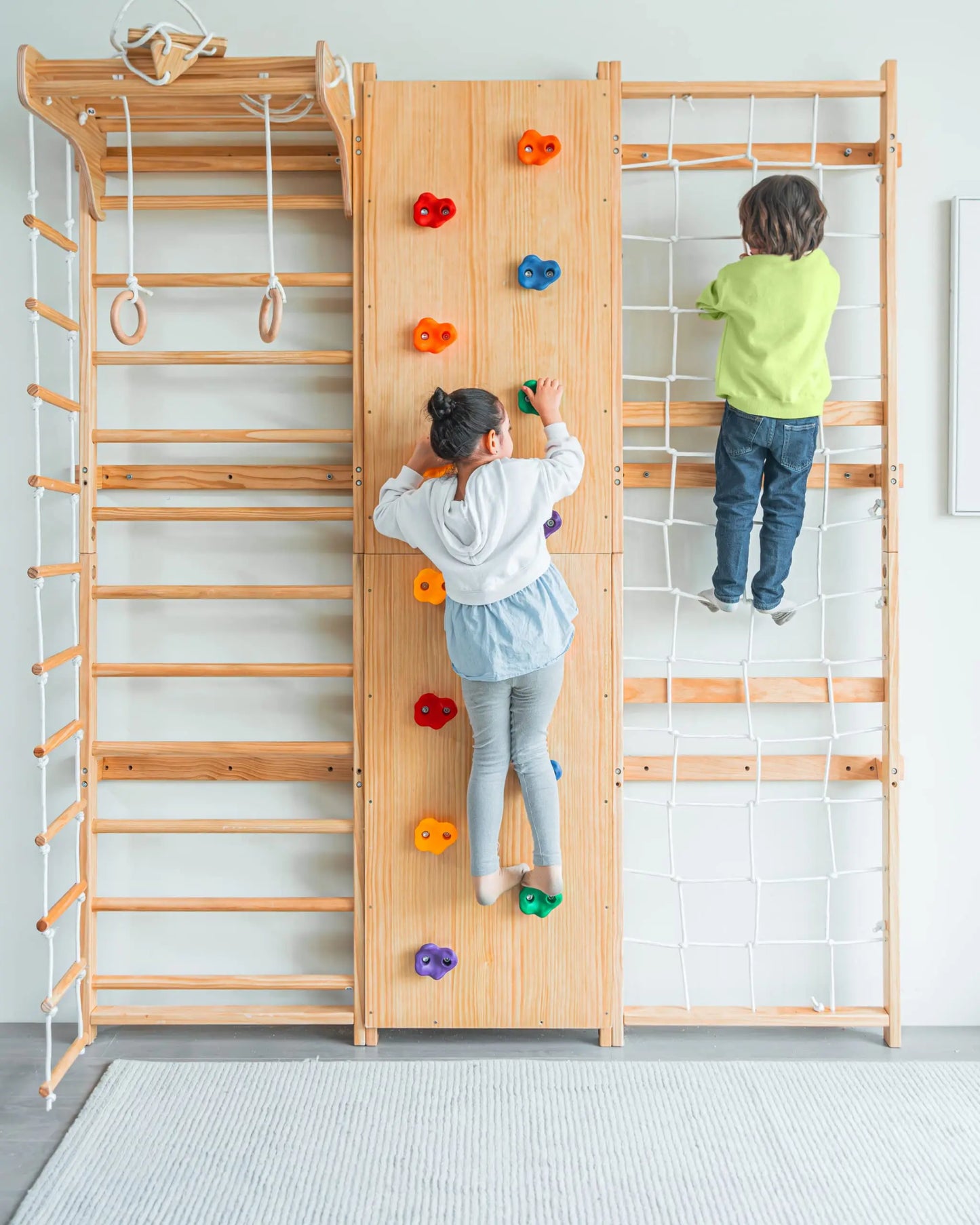 9-In-1 Swedish Ladder Wall Gym Set For Full Body Workout