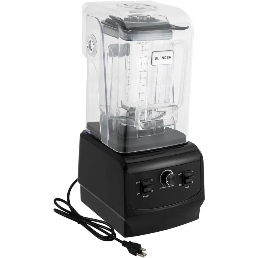 XMSJ Quiet Sound Enclosure Commercial Grade 2200W Blender With Shield