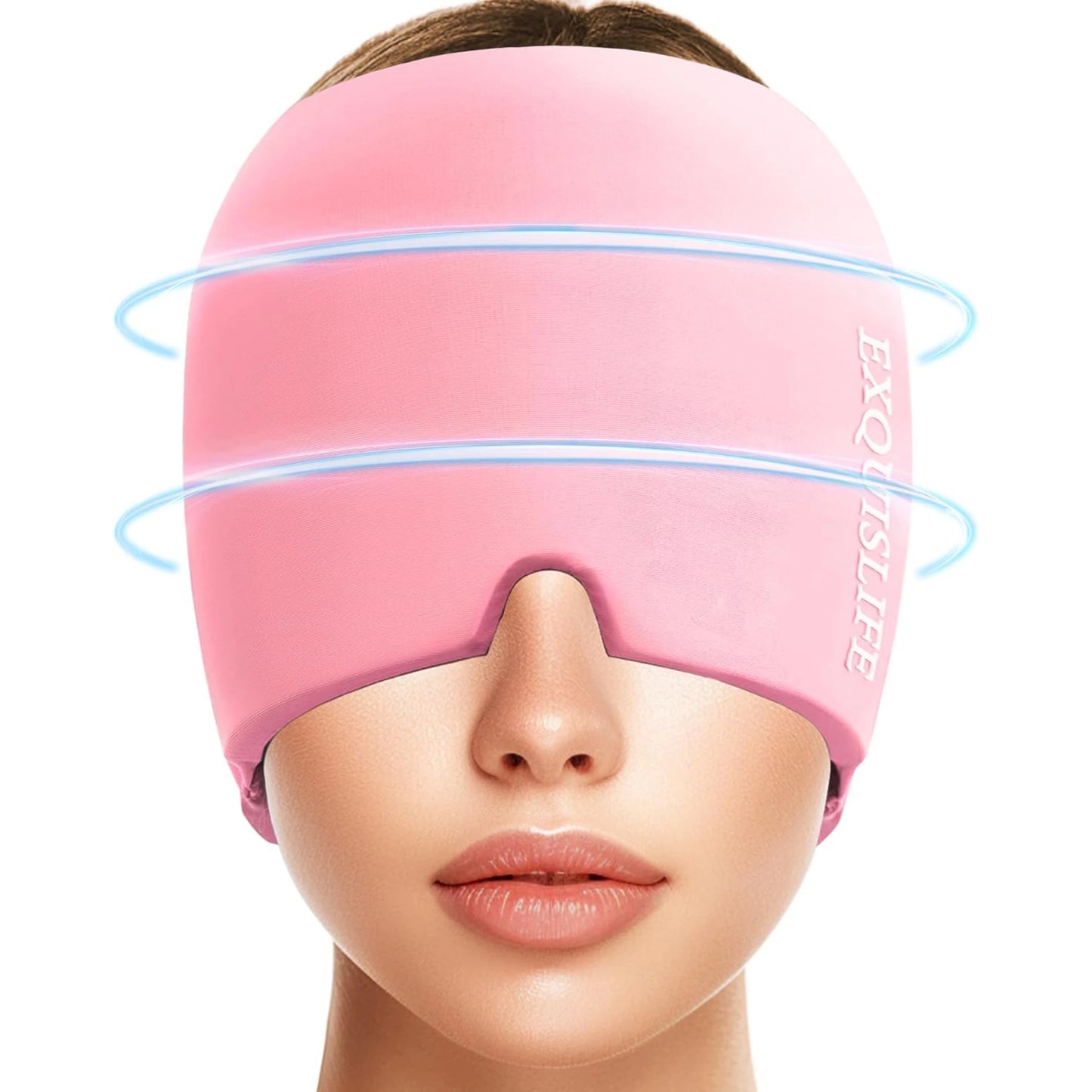 Wrap inus Puffy Eyes Tension Stress Headache Eyes Mask Hot Cold Therapy Migraine Cap Headache Relief Hat Migraine Ice Head Wrap