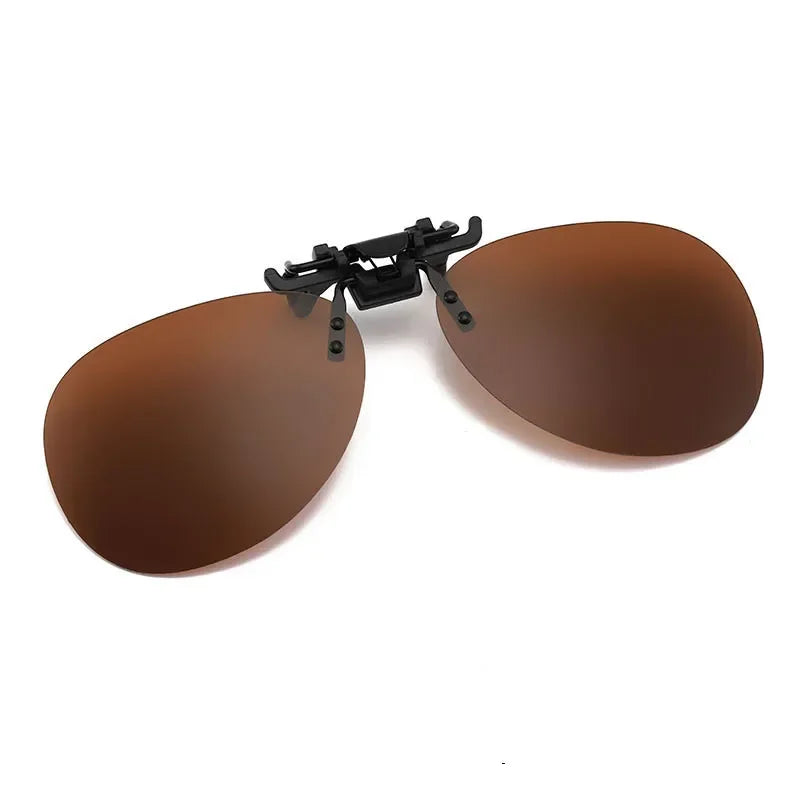 KLASSNUM Polarized Clip On Sunglasses Photochromic For Unisex Driving