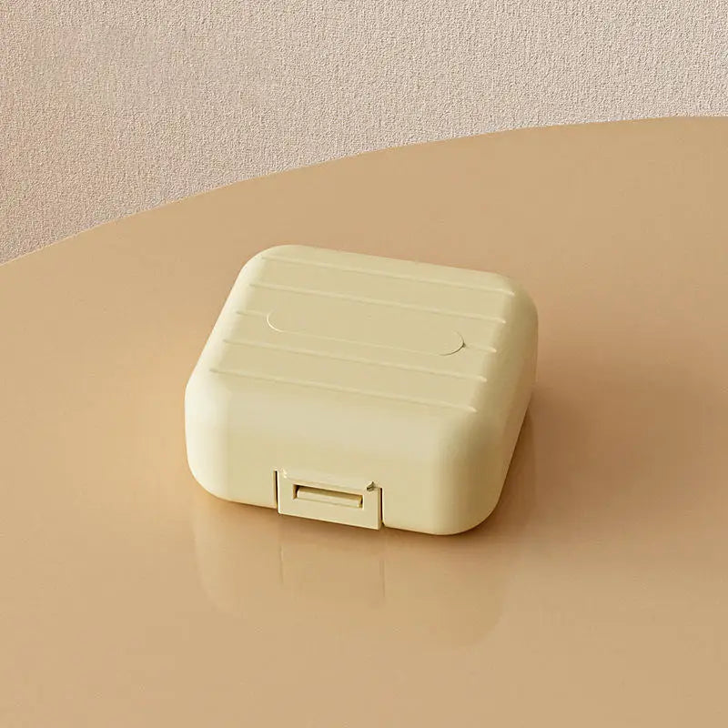 7 Grids Portable Mini Pill Box Double Sealed Medicine Storage Case Week Long Day Divided Lockable Drug Organizer Weekly 2030