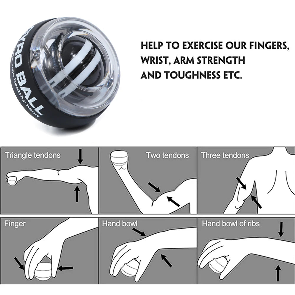 YangChen Wrist Gyro Ball Power Trainer for Forearm Strength