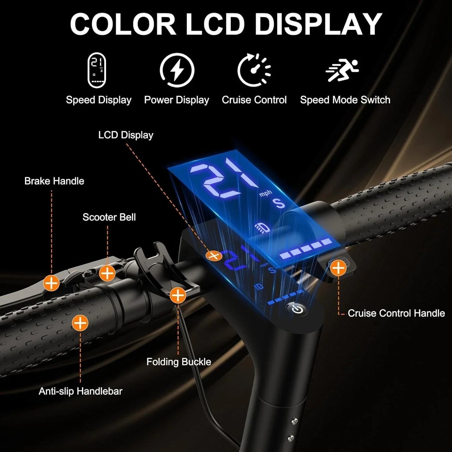 AOVOPRO TMAX Electric Scooter 500W 22 MPH