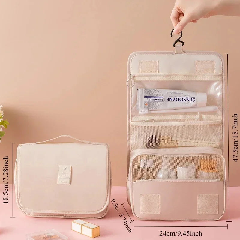 Guangdong Nylon Hanging Rollup Waterproof Toiletry Kit Travel Organizer