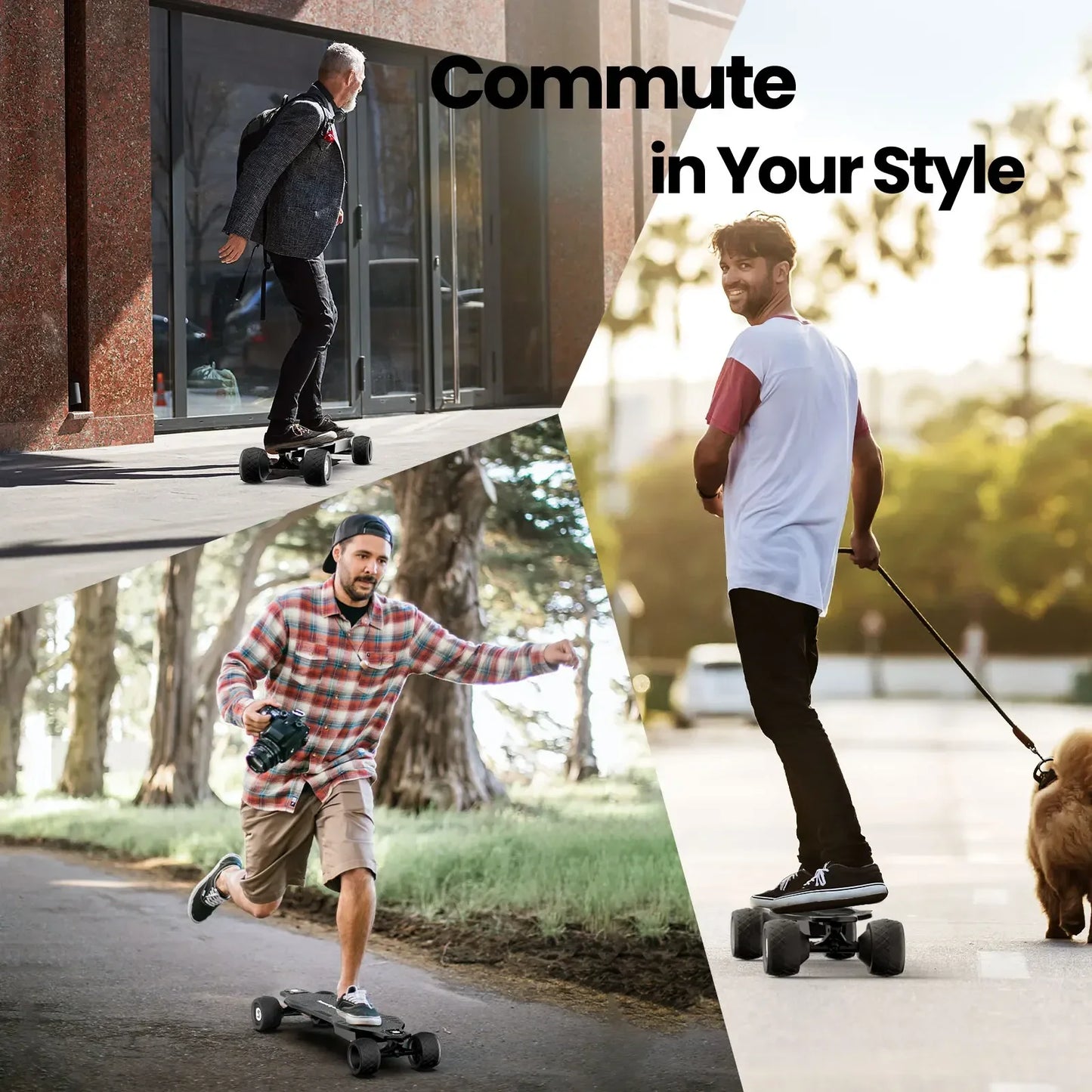 Isinwheel V8 Adult Skateboard 37V 600W Dual Motor Offroad