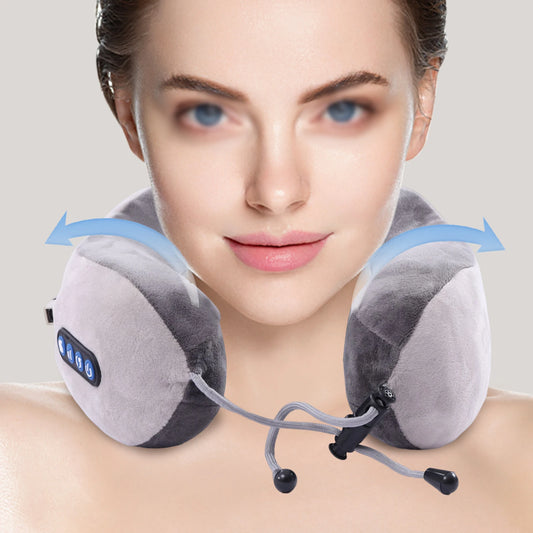 1200mAh Vibrating Neck Pillow Massage For Travel Relief