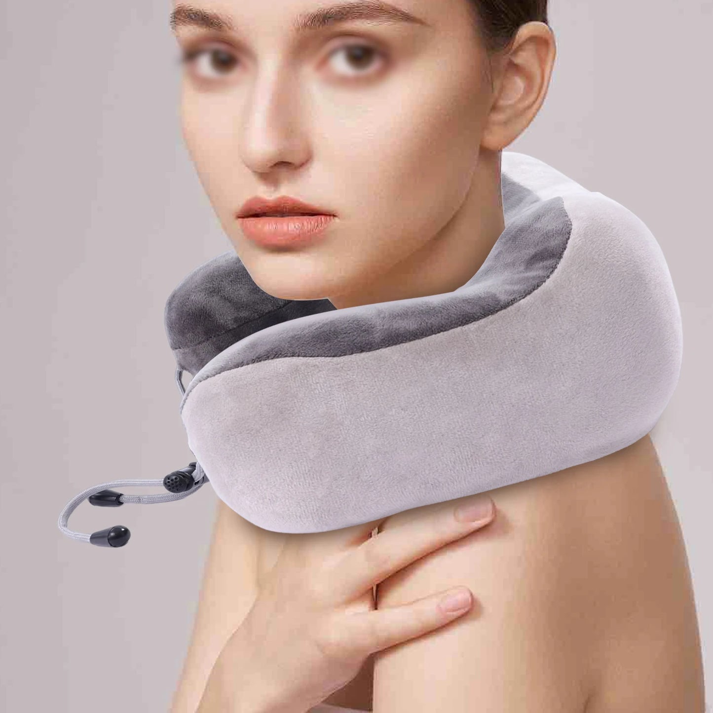 1200mAh Vibrating Neck Pillow Massage For Travel Relief