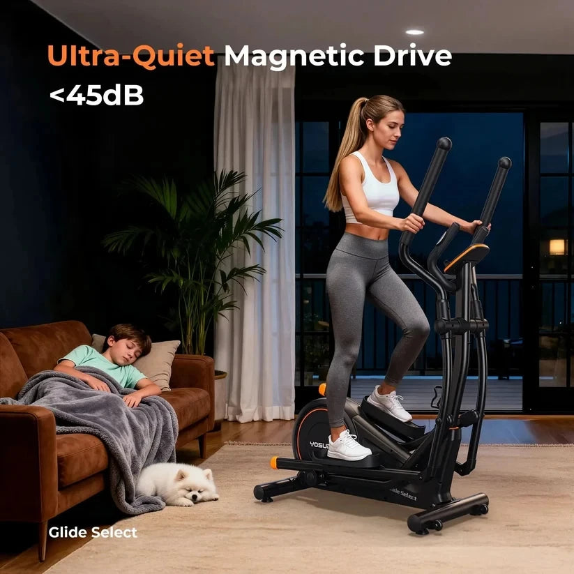 YOSUDA Magnetic Elliptical Trainer Pro EM1 Long-Stride