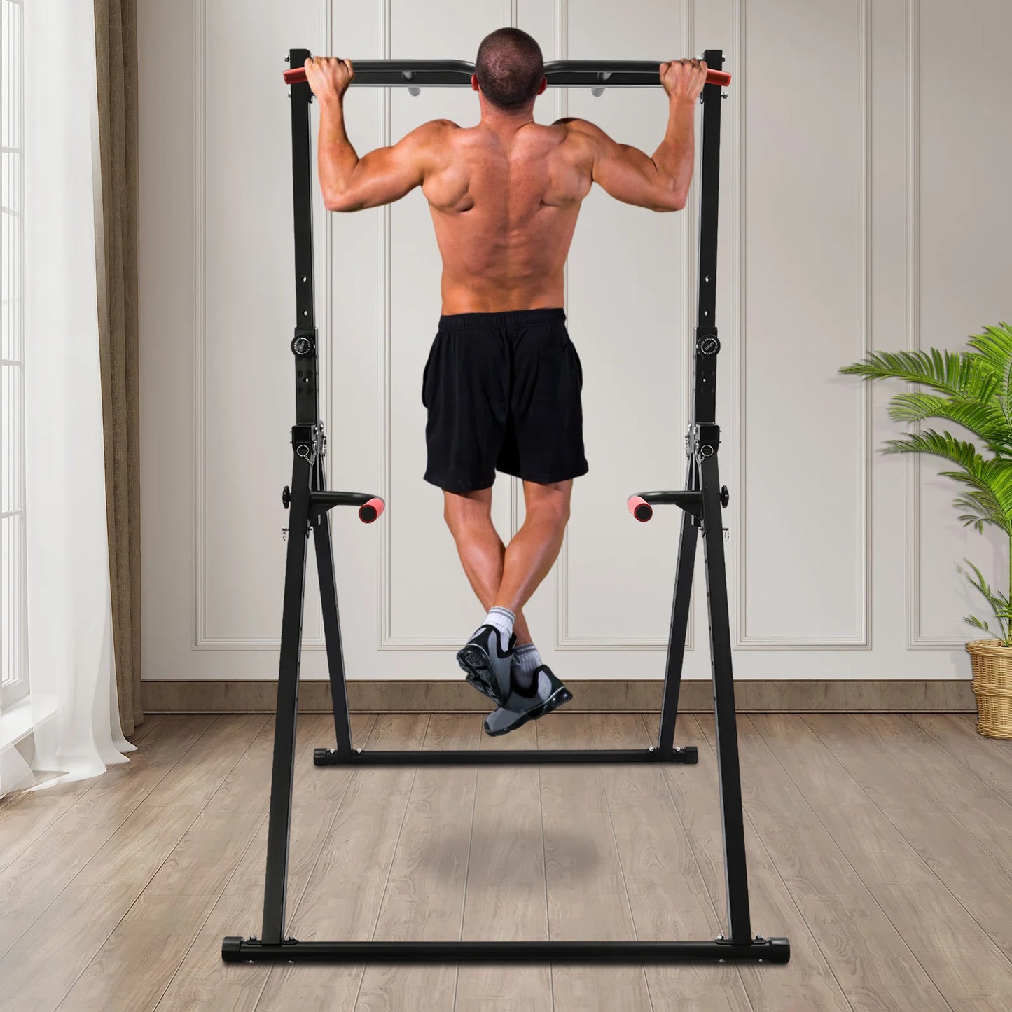 Adjustable Height Pull Up Bar Triangular Station For Home Gym 200 Kg