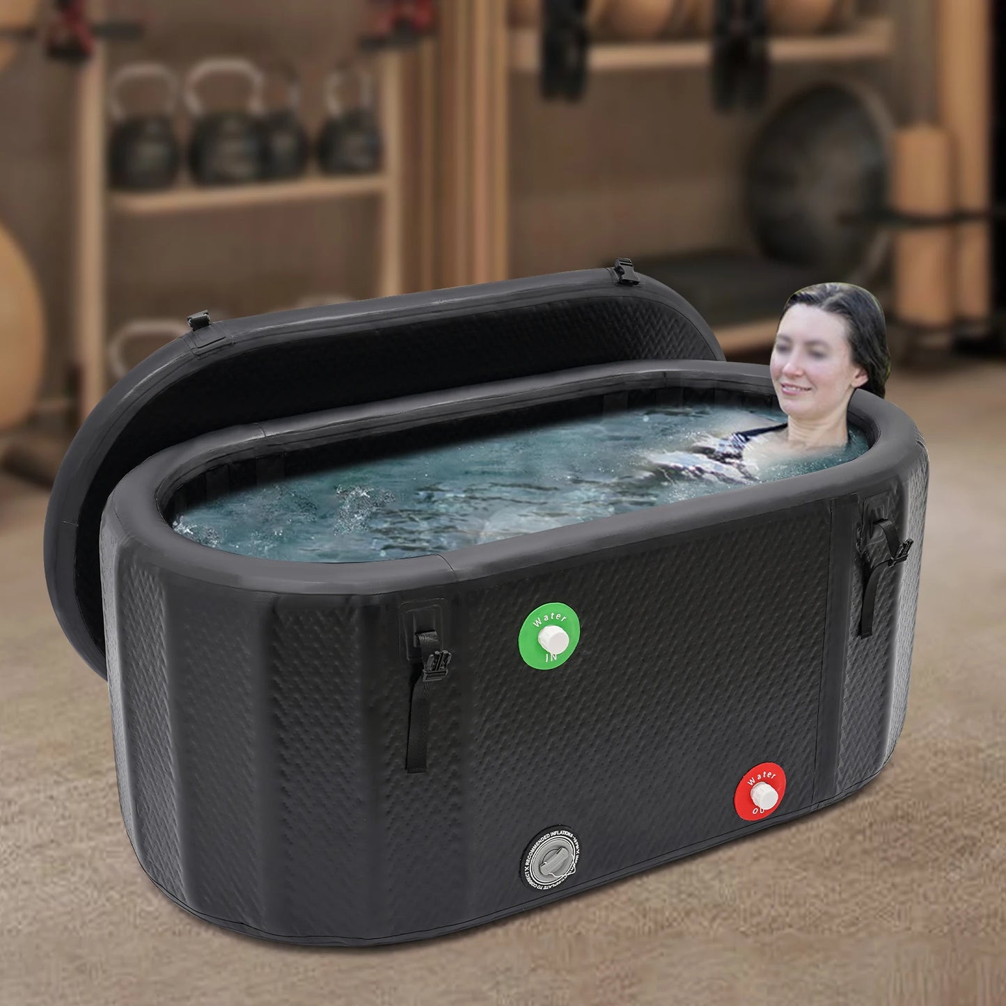 Inflatable Ice Bath Tub Portable Cold Plunge For Athlete Recovery