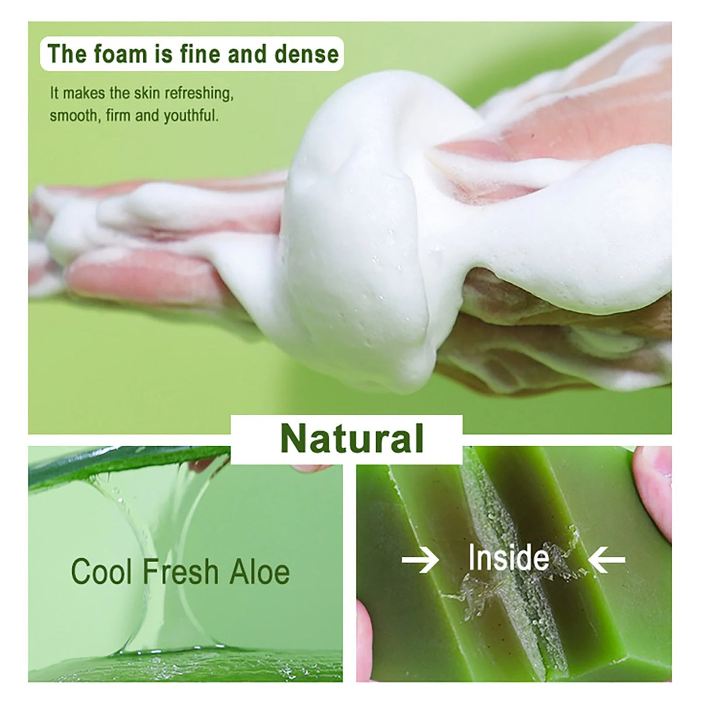 AILKE Aloe Vera Whitening Soap Acne Removal Radiant Skin